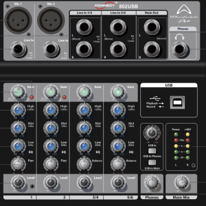 My Wharfdale mixer can be used as a battery powered audio mixer.