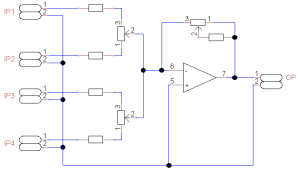 DIY balancing mixer circuit schematic diagram