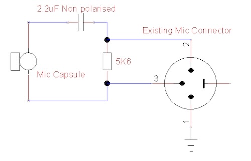 Connection for dynamic mic to MacBook
